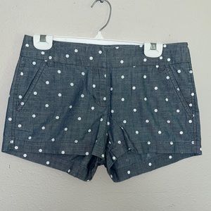 J. Crew city for polka dot shorts